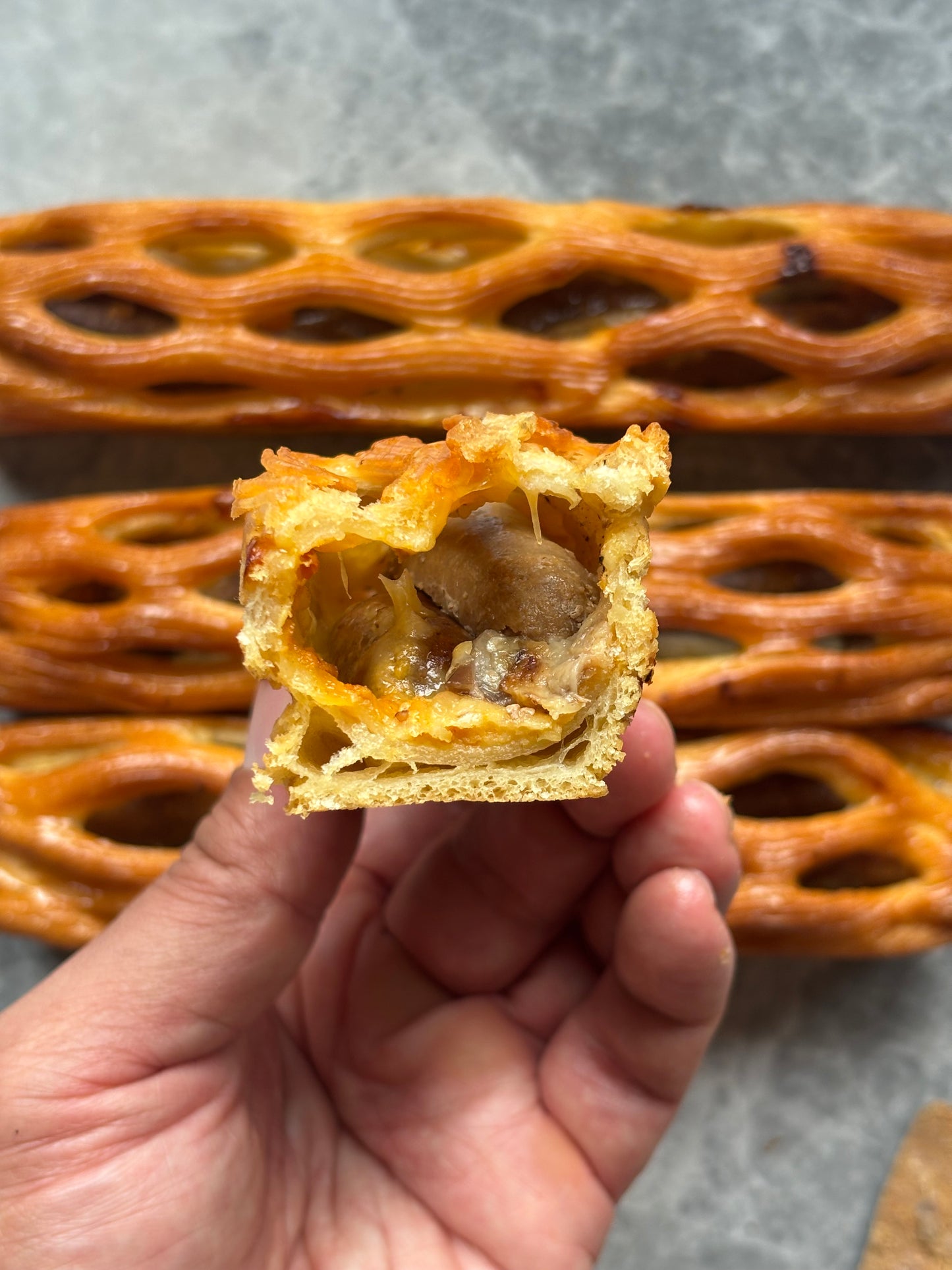 Merguez, Eggplant & Fontina Suisse