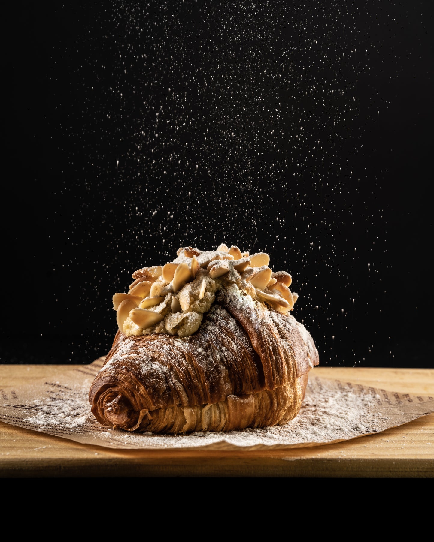 Almond Nutella Stuffed Croissant