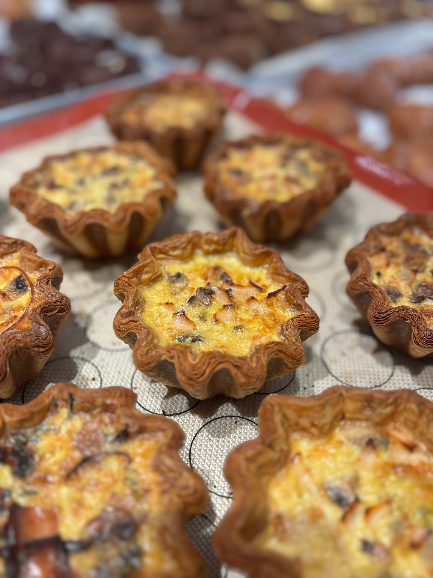 Leek, Turkey Bacon & Comté Quiche