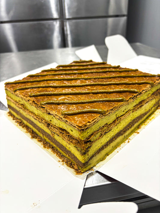Pistachio Mille Feuille Cake (8x8 inch)